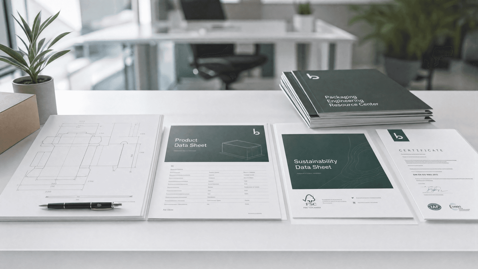 Packaging certification documents specification datasheets and technical resources